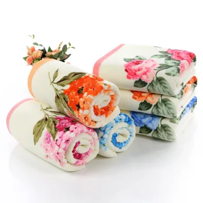 Floral Print Beach Towel - Image 3