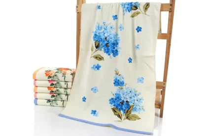 Vibrant Floral Beach Towel - Image 2