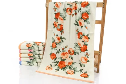 Vibrant Floral Beach Towel - Image 3