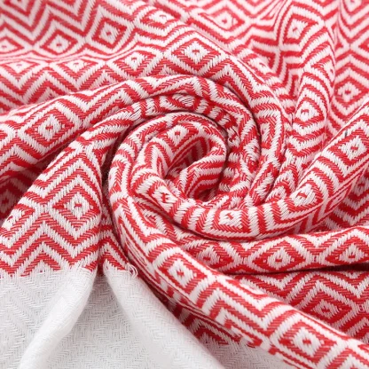 Chic Plaid Beach Towel - Image 6