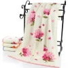 Vibrant Floral Beach Towel