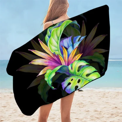 Vibrant Tropical Beach Towel - Image 3