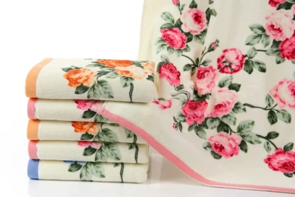 Floral Print Beach Towel - Image 6