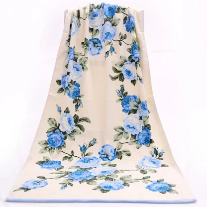 Large Creative Flower Beach Towel - Image 3