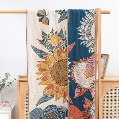 Sunflower Blossom Beach Towel - Image 5