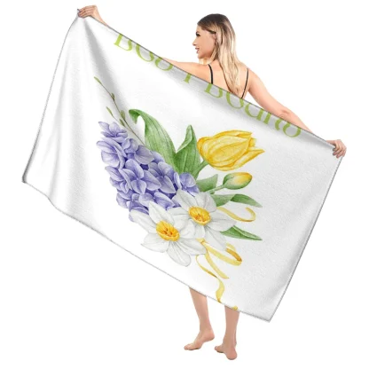 Elegant Patterned Beach Towel - Image 3