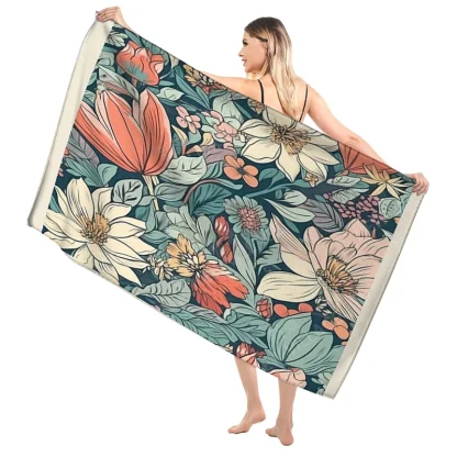 Elegant Patterned Beach Towel - Image 5