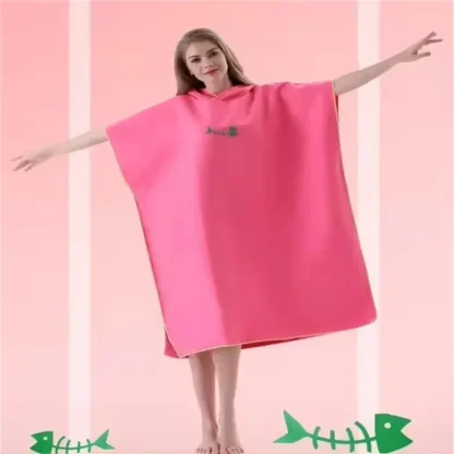 Wearable Hooded Beach Towel