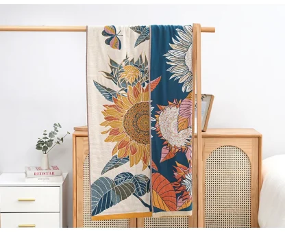 Sunflower Blossom Beach Towel - Image 6