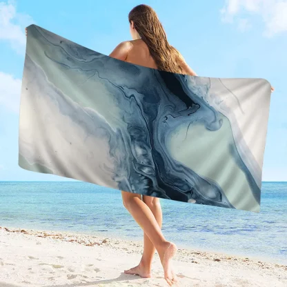 Marble Style Beach Towel