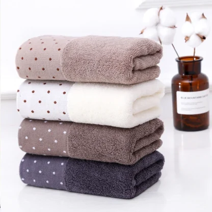 Solid Polka Dot Beach Towel