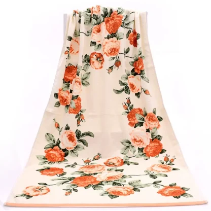 Large Creative Flower Beach Towel - Image 2
