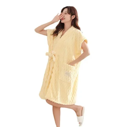 Bathrobe Style Beach Towel