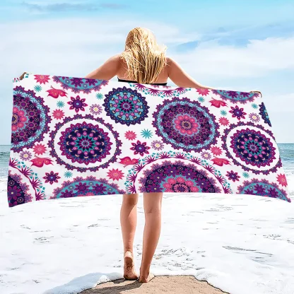 Colorful Bath Beach Towel - Image 3
