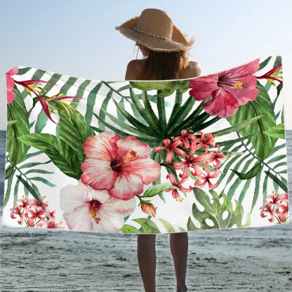Vibrant Tropical Beach Towel