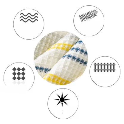 Oversized Stripe Pattern Beach Towel - Image 6
