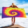 Colorful Swirl Beach Towel - Image 2