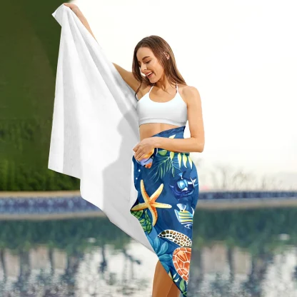 Tropical Print Beach Towel - Image 2