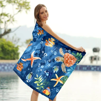 Tropical Print Beach Towel - Image 4