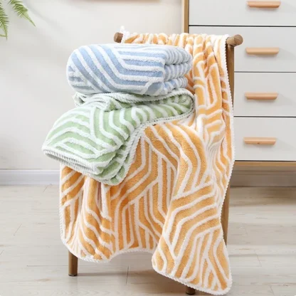 Luxury Stripe Beach Towel - Image 2