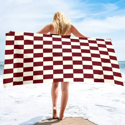 Checkered Flag Beach Towel - Image 3