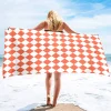 Modern Checkered Beach Towel - Image 6