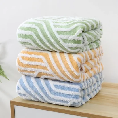 Luxury Stripe Beach Towel - Image 3