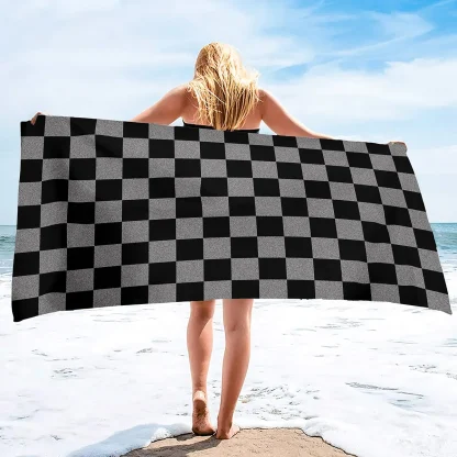 Checkered Flag Beach Towel - Image 7