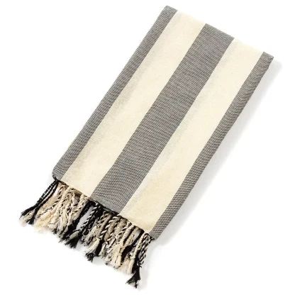 Elegant Striped Beach Towel - Image 3