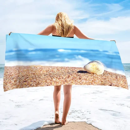 Shell Design Beach Towel - Image 2