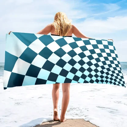 Checkered Flag Beach Towel - Image 5