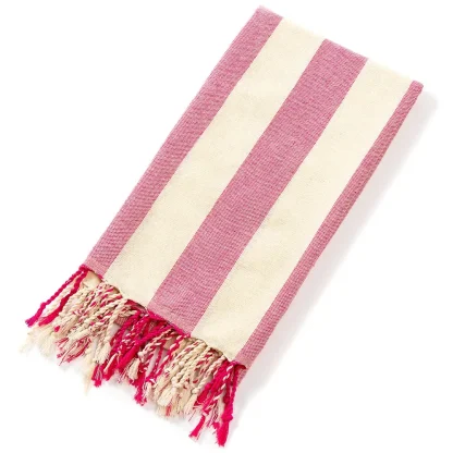 Elegant Striped Beach Towel - Image 2