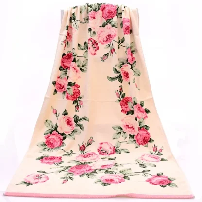 Large Creative Flower Beach Towel