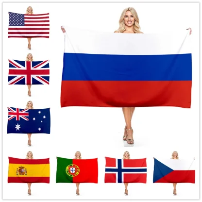 National Flag Beach Towel - Image 6