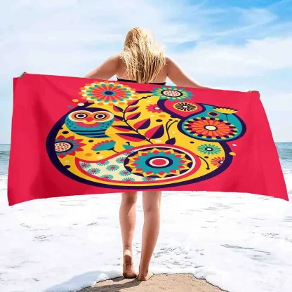 Decorative Paisley Beach Towel - Image 2