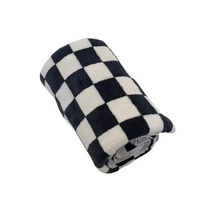 Checkerboard Pattern Beach Towel