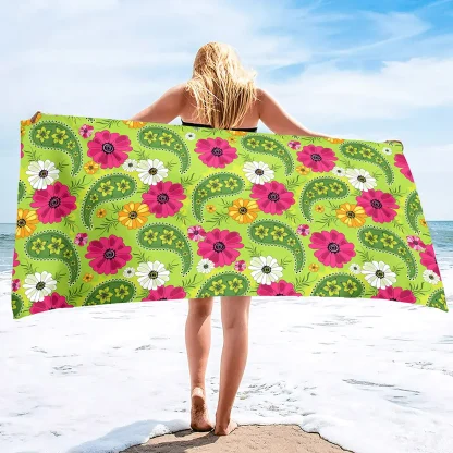 Decorative Paisley Beach Towel - Image 3
