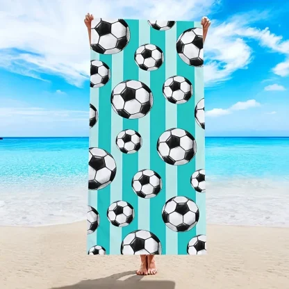 Durable Soccer Beach Towel - Image 2