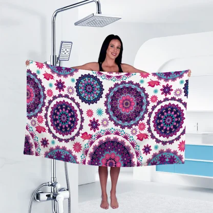Colorful Bath Beach Towel - Image 2