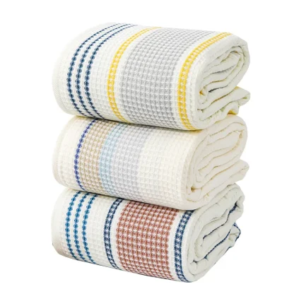 Oversized Stripe Pattern Beach Towel - Image 5