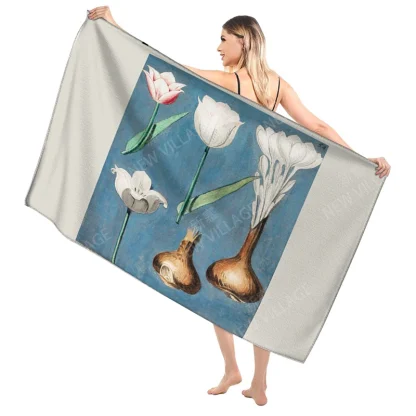 Elegant Patterned Beach Towel - Image 2