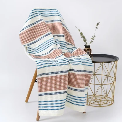 Oversized Stripe Pattern Beach Towel